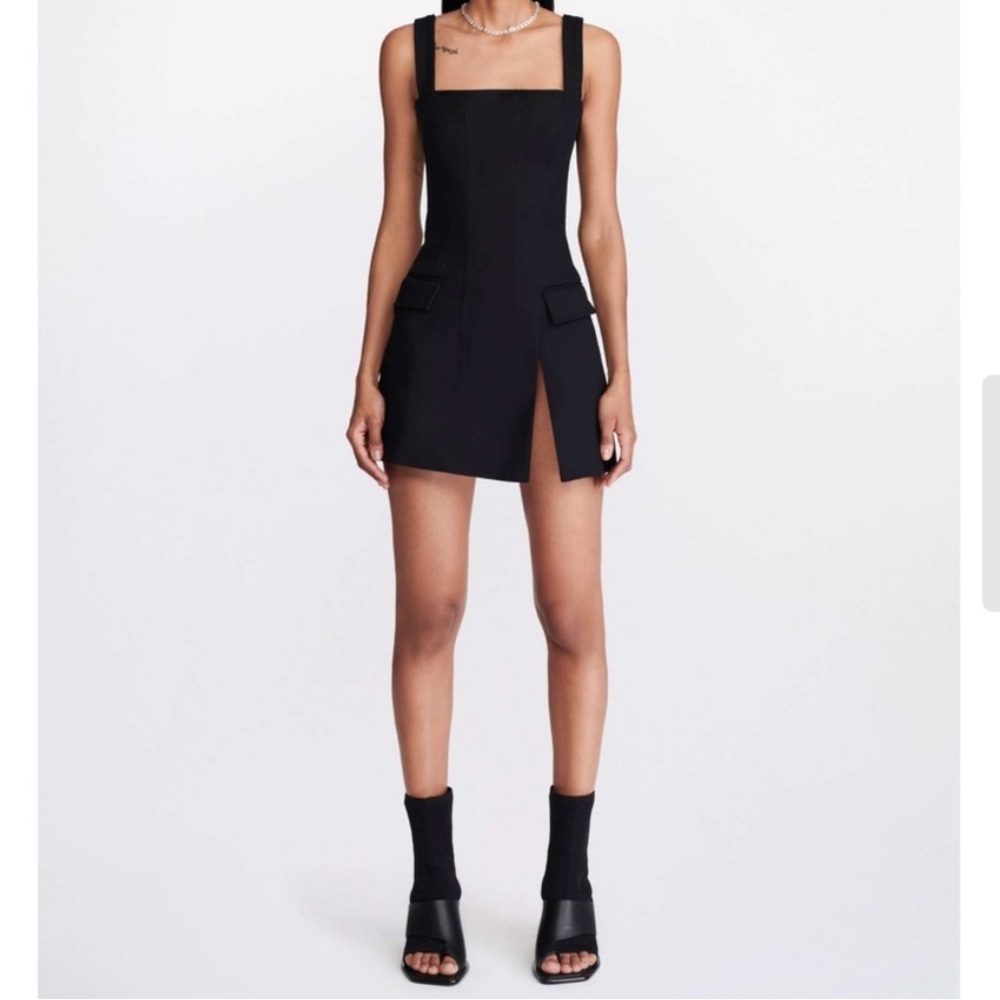 Dion Lee Black Cocktail Sheath
Dress with Slit